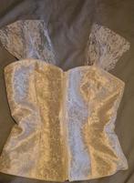 Vintage Goth Corset Top - Nieuw met kaartje, Kleding | Dames, Jurken, Maat 38/40 (M), Wit, Nieuw, Ophalen of Verzenden