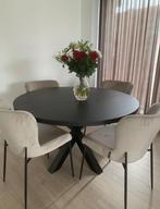 Ronde eettafel 130 cm, Huis en Inrichting, Ophalen, Zo goed als nieuw, 100 tot 150 cm, 100 tot 150 cm