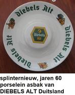 DIEBELS ALT, Duits bier, porseleinen asbak jaren 60, nieuw, Ophalen of Verzenden, Nieuw, Overige typen, Overige merken