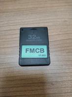 Memory Card FMCB 32MB voor PS2, Ophalen of Verzenden, Zo goed als nieuw, Zwart, Met 1 controller