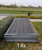 Bouwhekken met voet en klem, Tuin en Terras, Tuinhekken en Hekwerk, Ophalen, Gebruikt, IJzer