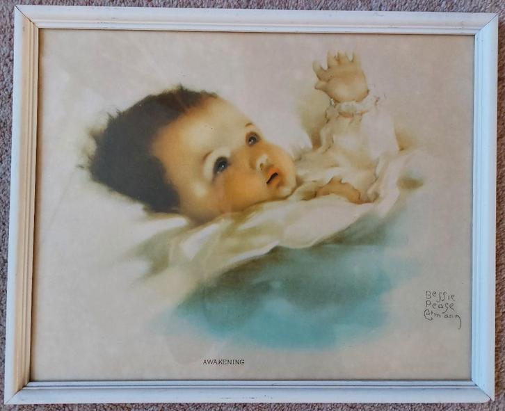 Set 'Awakening' Bessie Pease Gutmann en twee oude prenten, Verzamelen, Retro, Huis en Inrichting, Ophalen