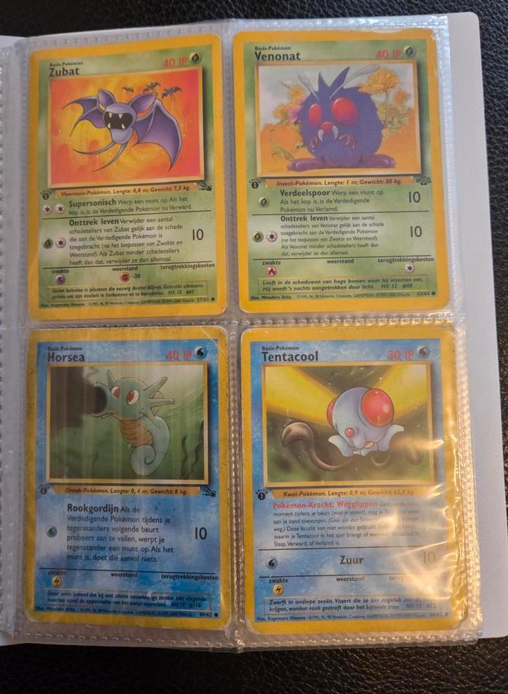 Oude Vintage (Nederlandse) Pokemon kaarten, Hobby en Vrije tijd, Verzamelkaartspellen | Pokémon, Gebruikt, Meerdere kaarten, Foil