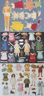 POPPEN, aankleedpopjes, kartonnen kaart van 21x15 cm. nieuw., Ophalen of Verzenden, 1920 tot 1940, Ongelopen, Overige thema's