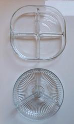2x borrel schaal glas, Ophalen of Verzenden, Glas, Overige stijlen