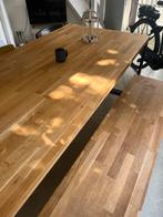 Tafel + bankje en 3 stoelen 6 personen, Huis en Inrichting, Ophalen, Gebruikt, 100 tot 150 cm, Vijf personen of meer