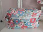 Greengate toilettas make-up tas. Blauw roze bloemen., Ophalen of Verzenden