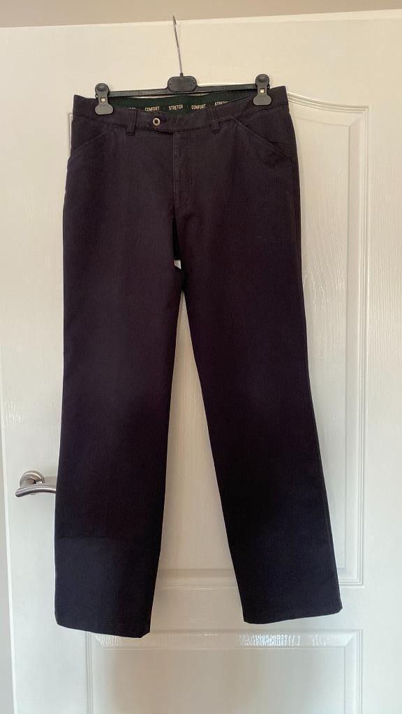 Broek Blauw Merk Calabria Maat 50 Stretch, Kleding | Heren, Broeken en Pantalons, Zo goed als nieuw, Maat 48/50 (M), Blauw, Ophalen