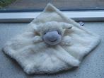 Knuffeldoek schaap zacht roomwit velours geborduurde ogen, Ophalen of Verzenden, Zo goed als nieuw, Overige typen