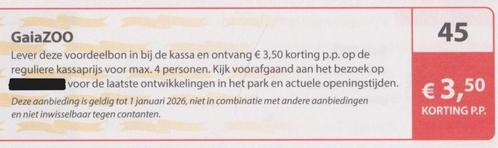 GaiaZoo Groningen. €3,50 korting p.p. Postcodeloterij bon 45, Tickets en Kaartjes, Recreatie | Dierentuinen, Drie personen of meer