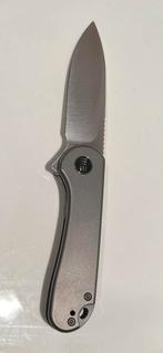 WE Knife Elementum WE18062X-1 Satin, Gray Titanium zakmes, Ophalen of Verzenden, Overige soorten, Overige gebieden, Mes of Dolk