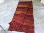 2 gordijnen met ringen- rood/terra /bordeaux- 3.40x2.10, Ophalen of Verzenden, Rood, 200 cm of meer