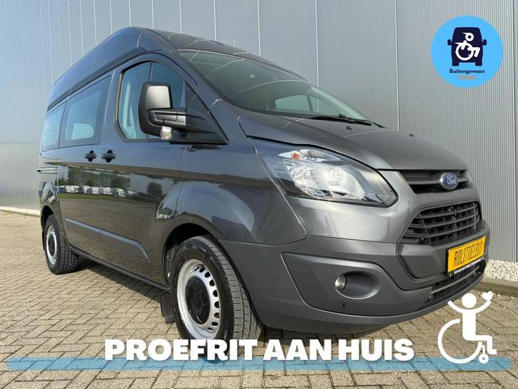 Ford Transit Custom Rolstoelbus Automaat | Elek Deuren Zelfr, Auto's, Bestelauto's, Bedrijf, Te koop, Metallic lak, Ford, Diesel