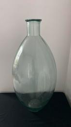 Grote glazen vaas - 60 cm, 50 tot 75 cm, Ophalen of Verzenden, Groen, Glas