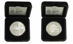 Aruba 25 Florin 1994 Olietanker, Einde WOII, Oplage 5.500, Verzenden, Midden-Amerika, Zilver