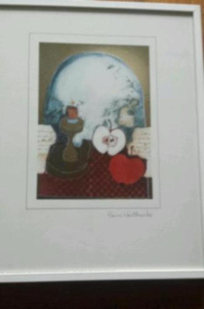 druk gesigneerde litho kandelaar fruit Rosina Wachtmeister, Antiek en Kunst, Kunst | Litho's en Zeefdrukken, Ophalen