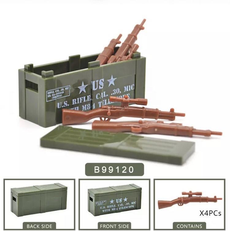 🎁 WW2 Bouwstenen - G23 - US wapenkist "M1 Garand" 🎁, Ophalen of Verzenden, Nieuw