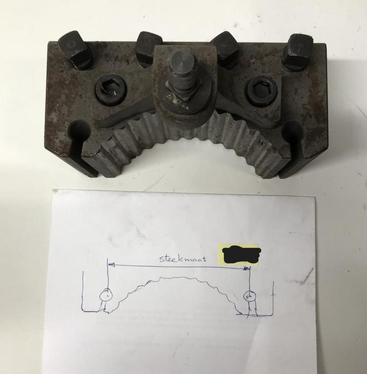Schuitje, beitelhouder, steekmaat 135 mm, idem Multifix, Doe-het-zelf en Verbouw, Draaibanken, Gebruikt, Onderdeel, Ophalen of Verzenden