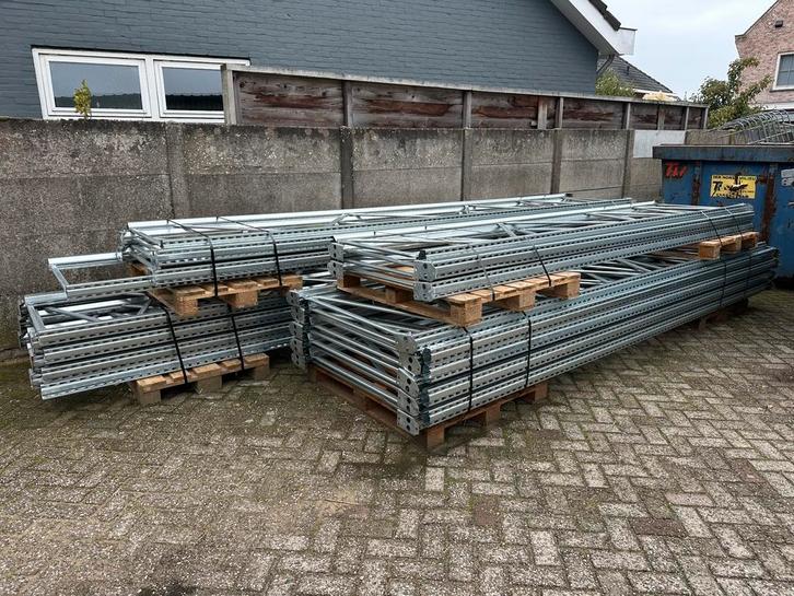 Gebruikte palletstelling l Metalsistem l lange liggers l, Zakelijke goederen, Kantoor en Winkelinrichting | Magazijn, Stelling en Opslag
