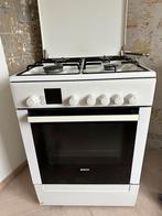 Bosch gasfornuis met oven, 4 kookzones, Vrijstaand, 85 tot 90 cm, Zo goed als nieuw