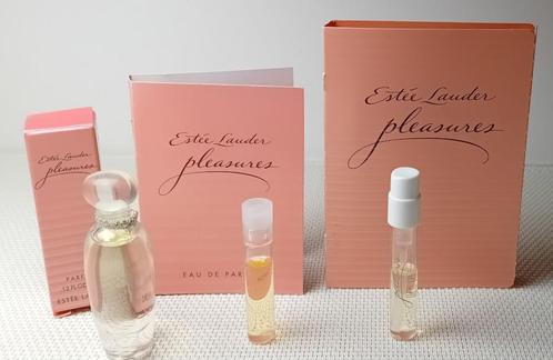 Estee Lauder Pleasures P 3 items, Verzamelen, Parfumverzamelingen, Zo goed als nieuw, Miniatuur, Gevuld, Ophalen of Verzenden