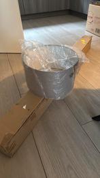 Nieuw – Hanglamp van QAZQA (zwart met lichtgrijze kap Ø 35, Ophalen of Verzenden, Nieuw, Minder dan 50 cm