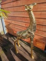 Grote hoge gouden giraffe met steentjes., Ophalen, Zo goed als nieuw, Dier