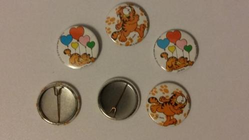 Garfield film strip kat vintage logo buttons feest balonnen, Verzamelen, Speldjes, Pins en Buttons, Zo goed als nieuw, Verzenden