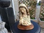 antiek beeld maria met baby christus op voet van santini, Antiek en Kunst, Ophalen of Verzenden