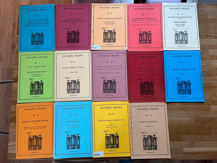 Bladmuziek Incognita Organo, diverse delen, Muziek en Instrumenten, Bladmuziek, Gebruikt, Artiest of Componist, Klassiek, Orgel