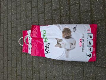 Kattenbakvulling kitty friend nieuw  2 zakken beschikbaar voor biedingen
