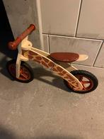 Houten loopfiets met giraffe print, Ophalen, Gebruikt, Loopfiets