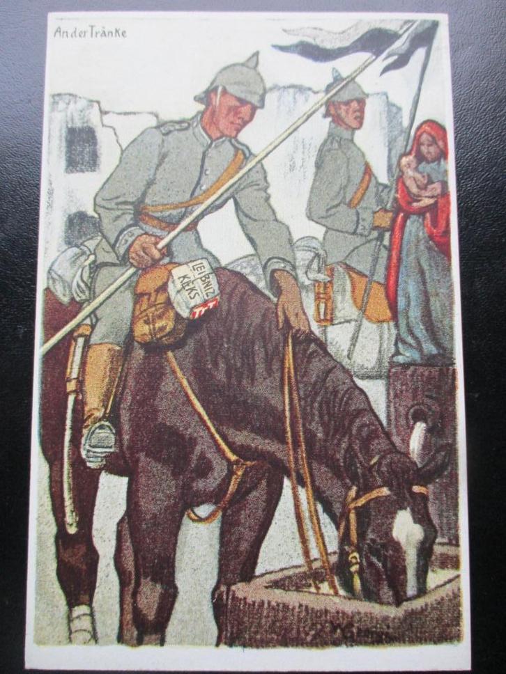 WO1 postkaart - Leibniz Kekse #2, Verzamelen, Militaria | Algemeen, Landmacht, Foto of Poster, Duitsland, Verzenden