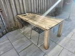 Tuintafel steigerhout, Tuin en Terras, Ophalen, Gebruikt, Hout