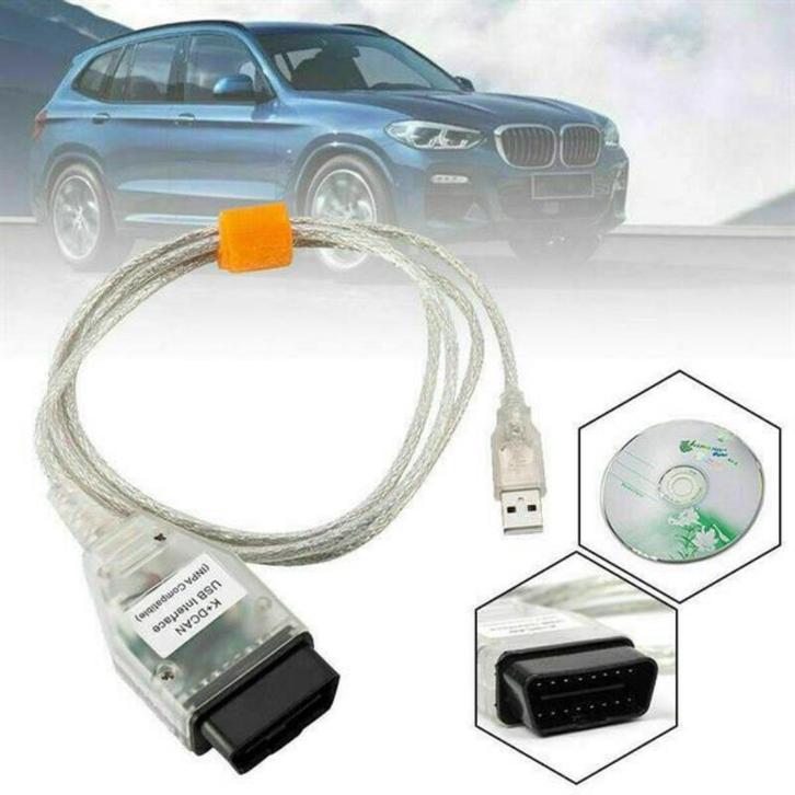 BMW K + DCAN USB Interface set + SW ISTA+ INPA ESYS NCS, Auto diversen, Handleidingen en Instructieboekjes, Ophalen of Verzenden