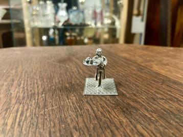 Zilver Miniatuur | Ober  beschikbaar voor biedingen