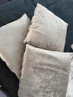 Velvet croco kussentjes, Huis en Inrichting, Woonaccessoires | Kussens, Verzenden, Zo goed als nieuw, Grijs, Vierkant