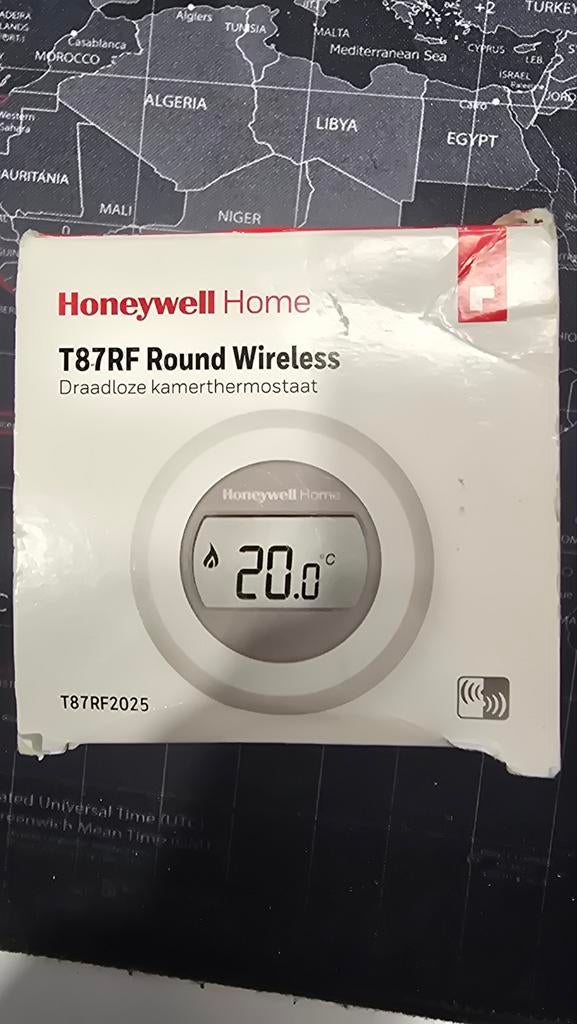 Honeywell Home T87RF Draadloze Thermostaat - Nieuwstaat, Doe-het-zelf en Verbouw, Thermostaten, Ophalen of Verzenden, Slimme thermostaat