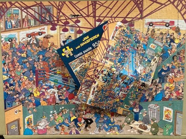 V. Haasteren Boxing Match nr. 1119801955 uit 2024 950st, Hobby en Vrije tijd, Denksport en Puzzels, Zo goed als nieuw, Legpuzzel