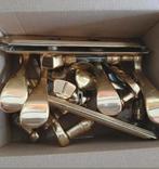 Partij VINTAGE Deur klinken Deur beslag, Doe-het-zelf en Verbouw, Hang- en Sluitwerk, Ophalen, Zo goed als nieuw, Koper of Messing