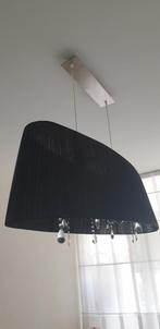 Kroonluchter met organza lampenkap ook ronde vorm beschik, Huis en Inrichting, Ophalen of Verzenden, Zo goed als nieuw, Rond