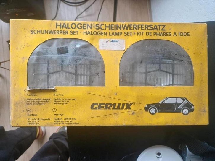 Gerlux Halogeen Schijnwerperset - Nieuw in doos, Auto-onderdelen, Verlichting, Oldtimer onderdelen, Universele onderdelen, Nieuw