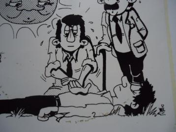 sticker oud WIL strip retro -2- reanimatie vintage  beschikbaar voor biedingen