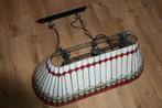 stijlvolle Vintage Glas-in-Lood Hanglamp, Huis en Inrichting, Ophalen, Glas, Vintage, 75 cm of meer