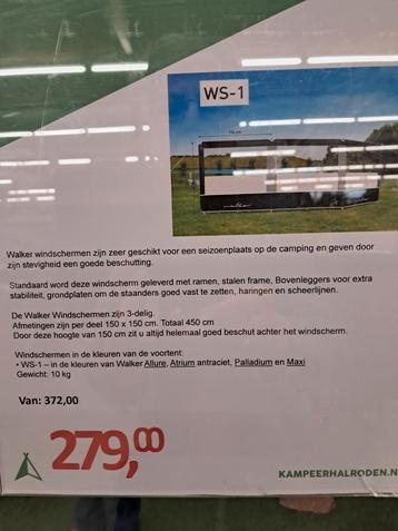 Als nieuw walker windscherm met ramen beschikbaar voor biedingen
