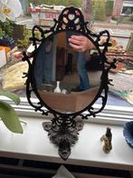 Antieke Spiegel met Sierlijke Lijst, Huis en Inrichting, Woonaccessoires | Spiegels, Ophalen, Minder dan 50 cm, Gebruikt, Minder dan 100 cm