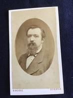CDV, Man, M. Bosse, Deventer, Carte de Visite, Verzamelen, Foto's en Prenten, Ophalen of Verzenden, Voor 1940, Gebruikt, Foto