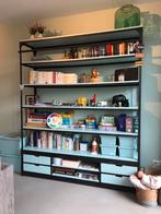 Grote boekenkast, tv meubel, dressoir, industrieel vintage, 150 tot 200 cm, 25 tot 50 cm, Gebruikt, Vintage industrieel