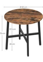 Ronde tafel. Nieuw, Ophalen, 50 tot 100 cm, Rond, Tot twee personen
