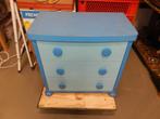 lade kast blauw, Huis en Inrichting, Kasten | Ladekasten, Ophalen, Gebruikt, 50 tot 100 cm, 3 of 4 laden